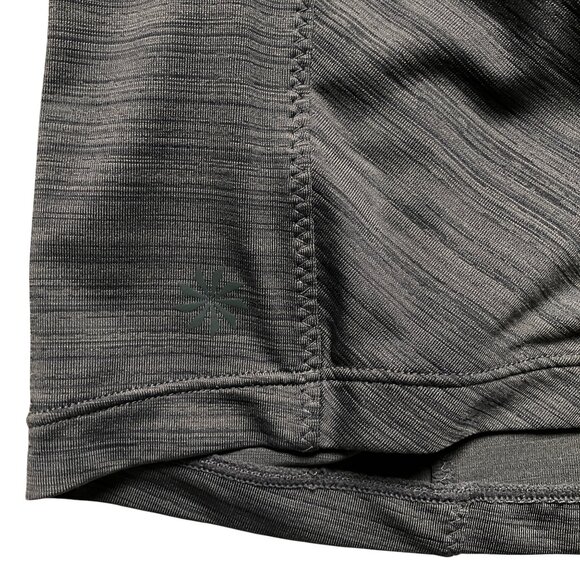 Athleta Gray Ruched Front Sleeveless Quarter Zip Activewear Top Womens Size S - Picture 8 of 9